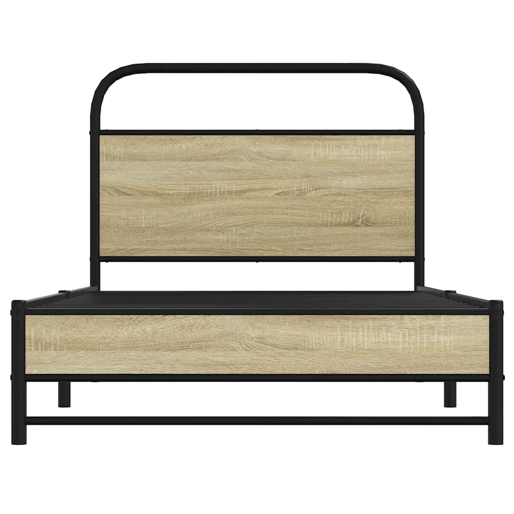 Giroletto senza Materasso Rovere Sonoma 100x200cm in Truciolato | homemem39