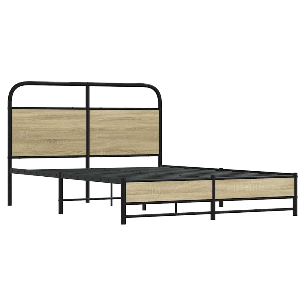 Giroletto senza Materasso Rovere Sonoma 140x190cm in Truciolato | homemem39