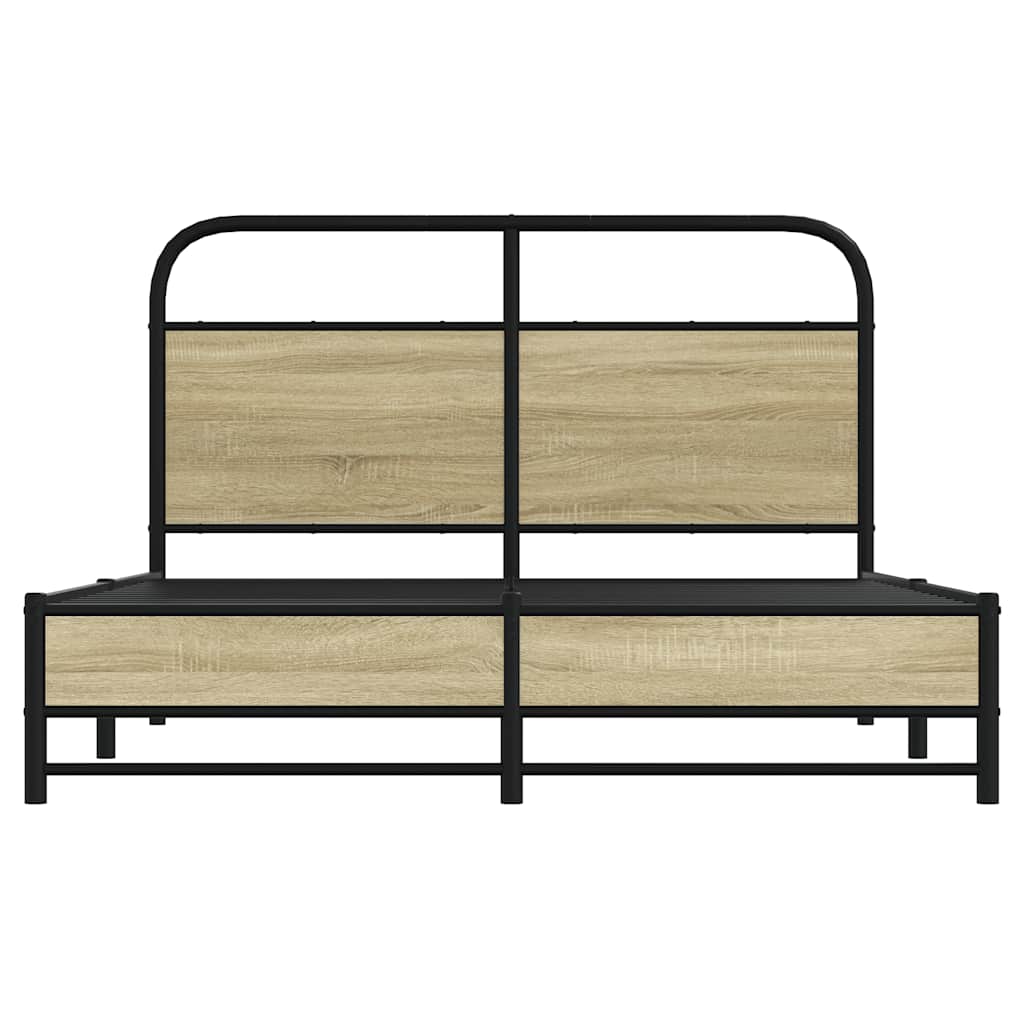 Giroletto senza Materasso Rovere Sonoma 140x190cm in Truciolato | homemem39