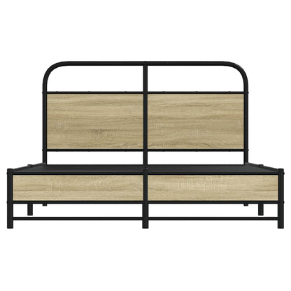 Giroletto senza Materasso Rovere Sonoma 140x200cm in Truciolato | homemem39
