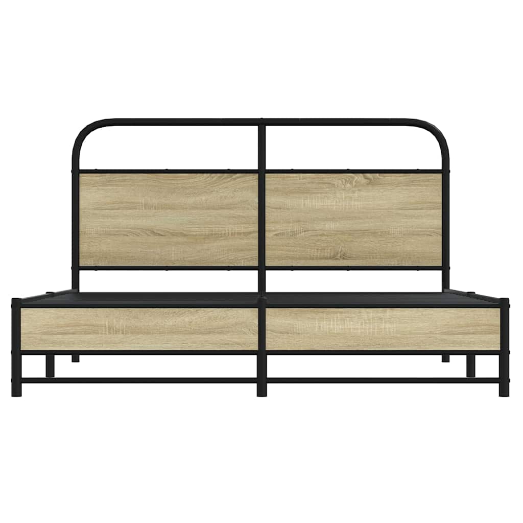Giroletto senza Materasso Rovere Sonoma 150x200cm in Truciolato | homemem39