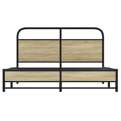 Giroletto senza Materasso Rovere Sonoma 150x200cm in Truciolato | homemem39