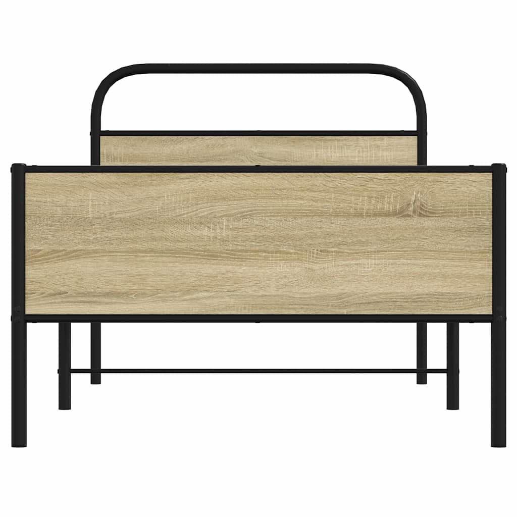 Giroletto senza Materasso Rovere Sonoma 90x200 cm in Truciolato | homemem39