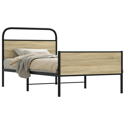 Giroletto senza Materasso Rovere Sonoma 90x200 cm in Truciolato | homemem39