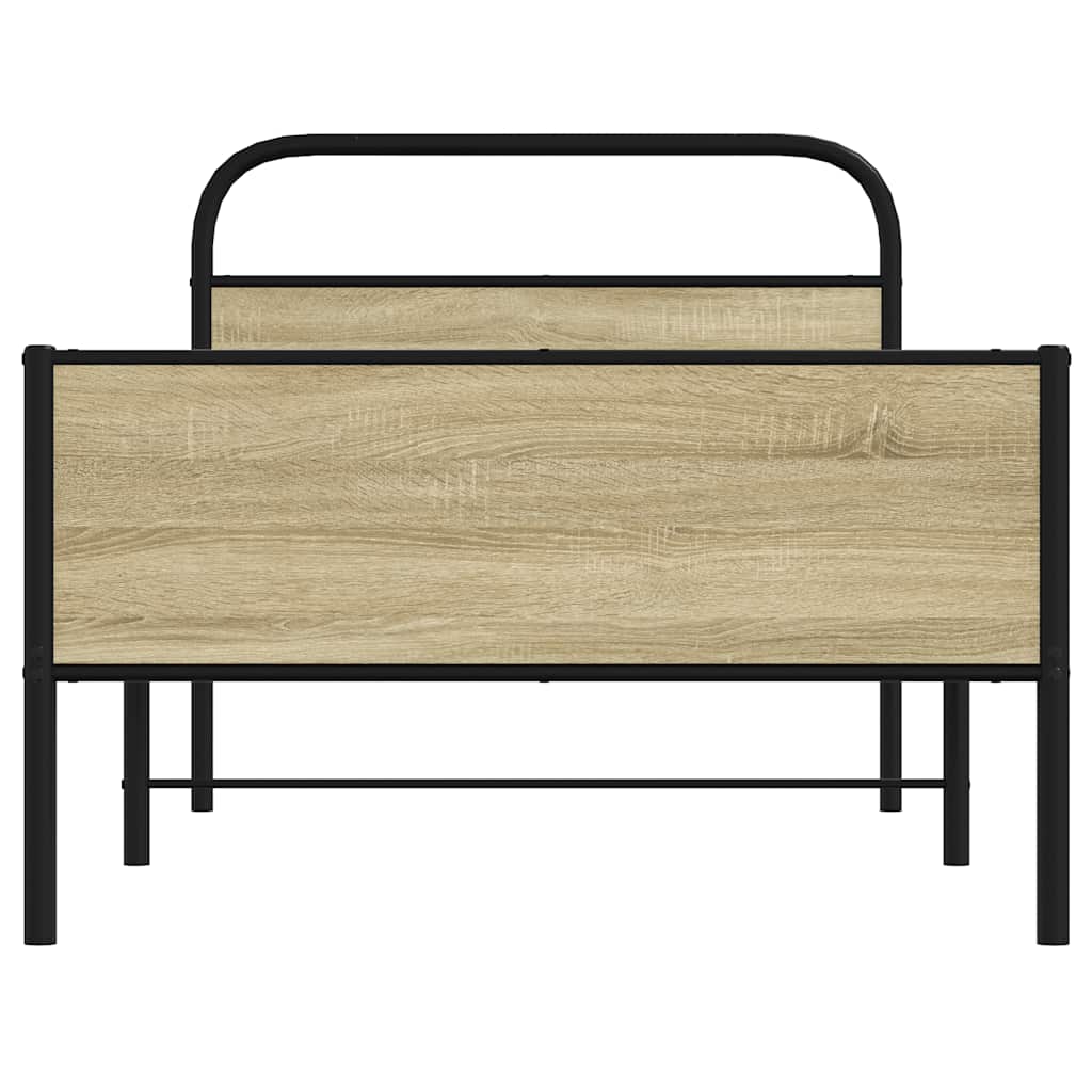 Giroletto senza Materasso Rovere Sonoma 100x200cm in Truciolato | homemem39