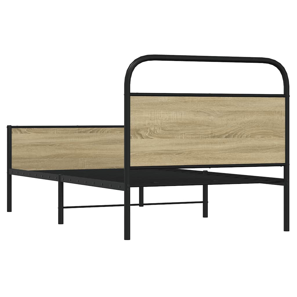 Giroletto senza Materasso Rovere Sonoma 107x203cm in Truciolato | homemem39