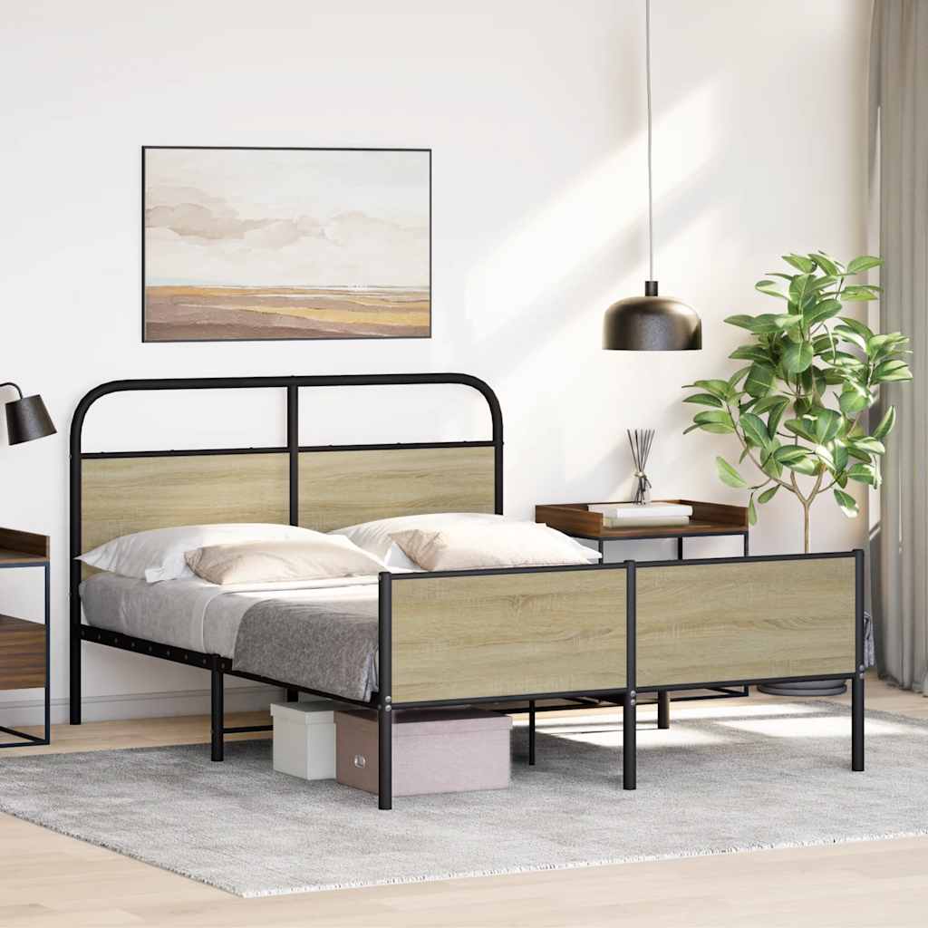 Giroletto senza Materasso Rovere Sonoma 120x200cm in Truciolato | homemem39