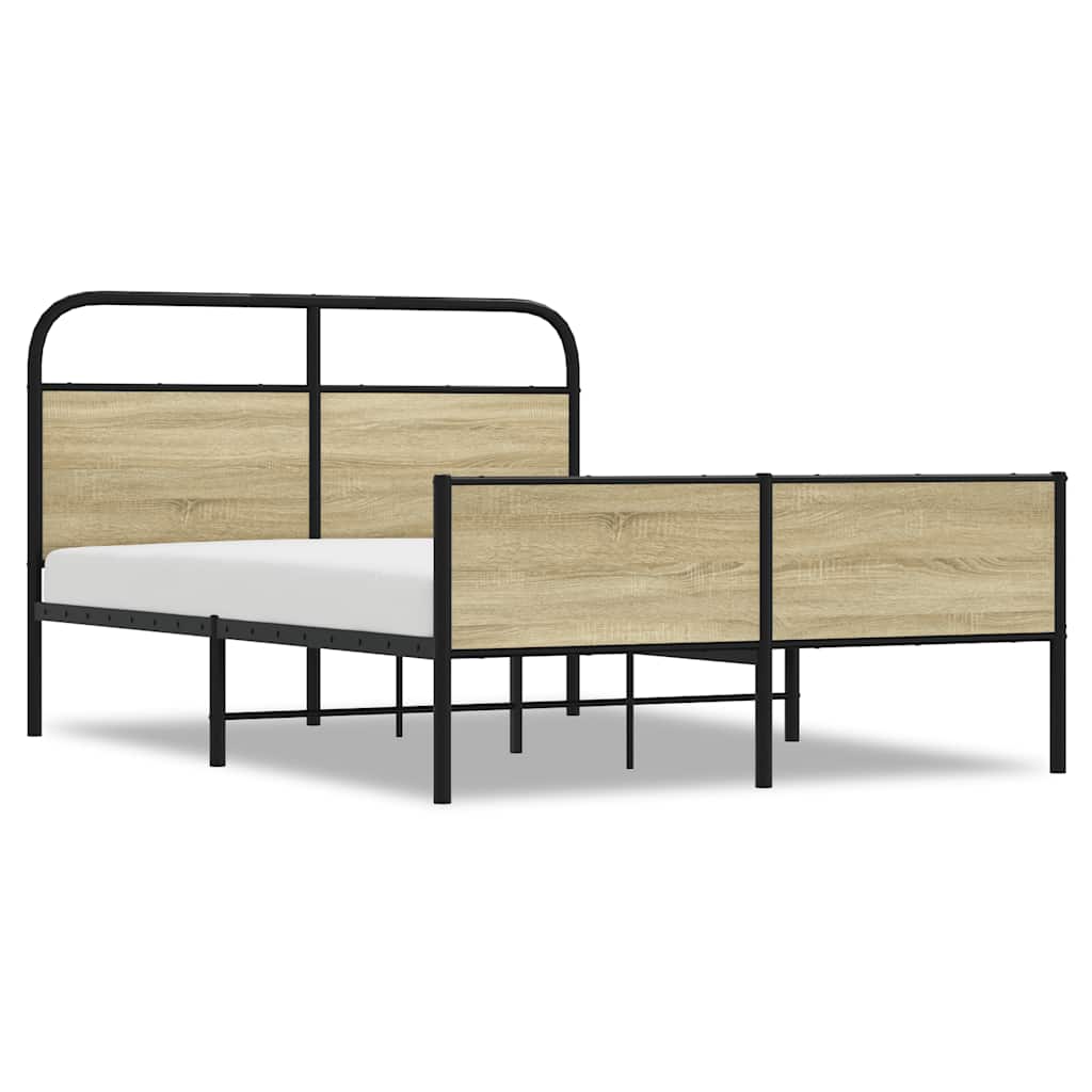 Giroletto senza Materasso Rovere Sonoma 135x190cm in Truciolato | homemem39