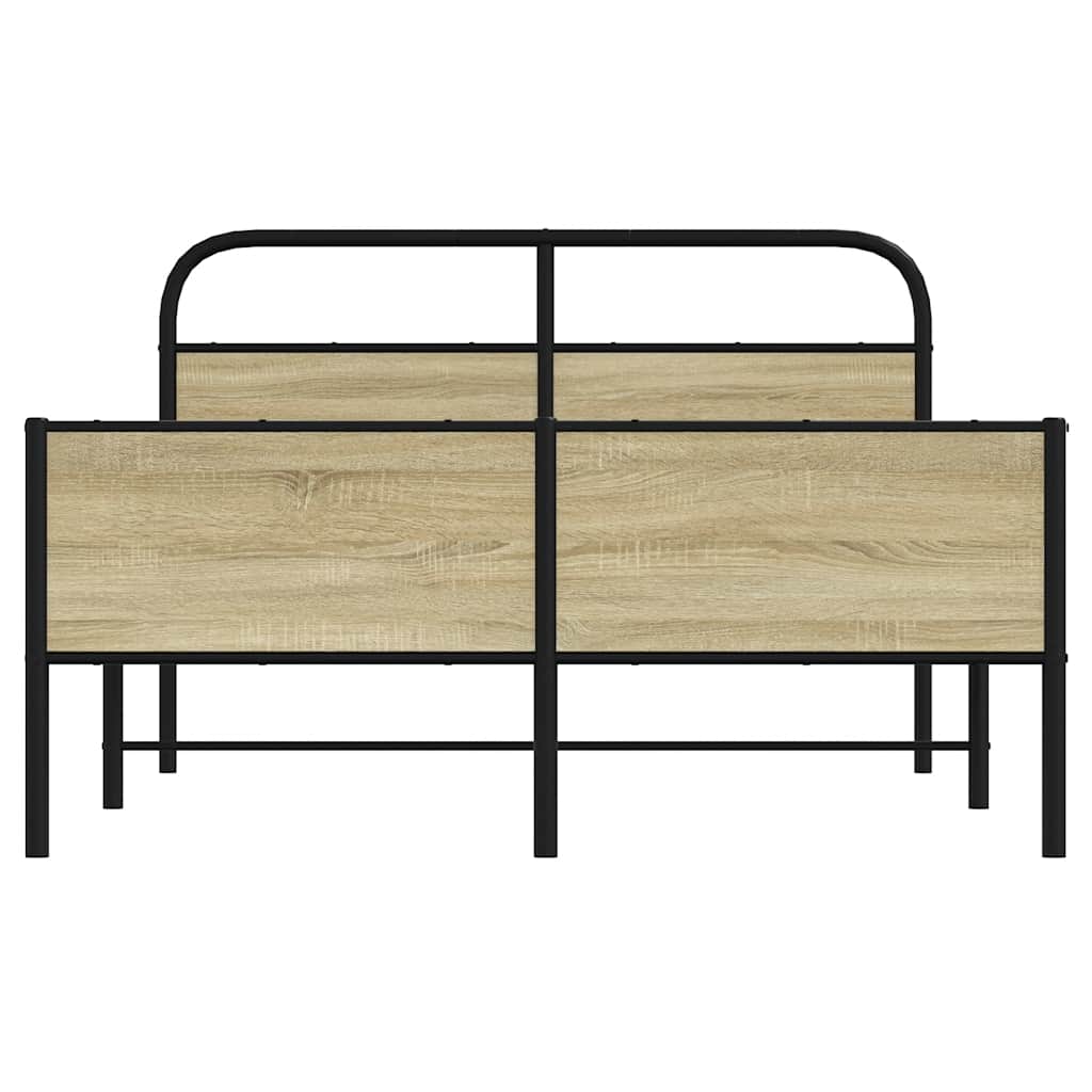 Giroletto senza Materasso Rovere Sonoma 135x190cm in Truciolato | homemem39