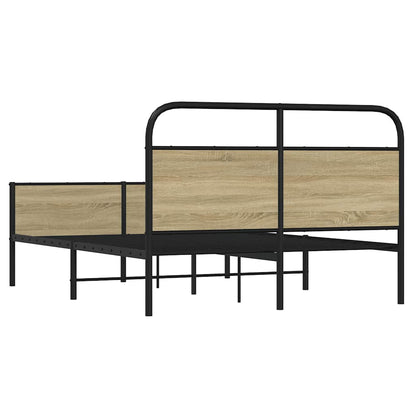 Giroletto senza Materasso Rovere Sonoma 135x190cm in Truciolato | homemem39