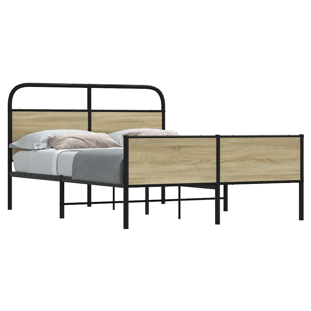 Giroletto senza Materasso Rovere Sonoma 135x190cm in Truciolato | homemem39