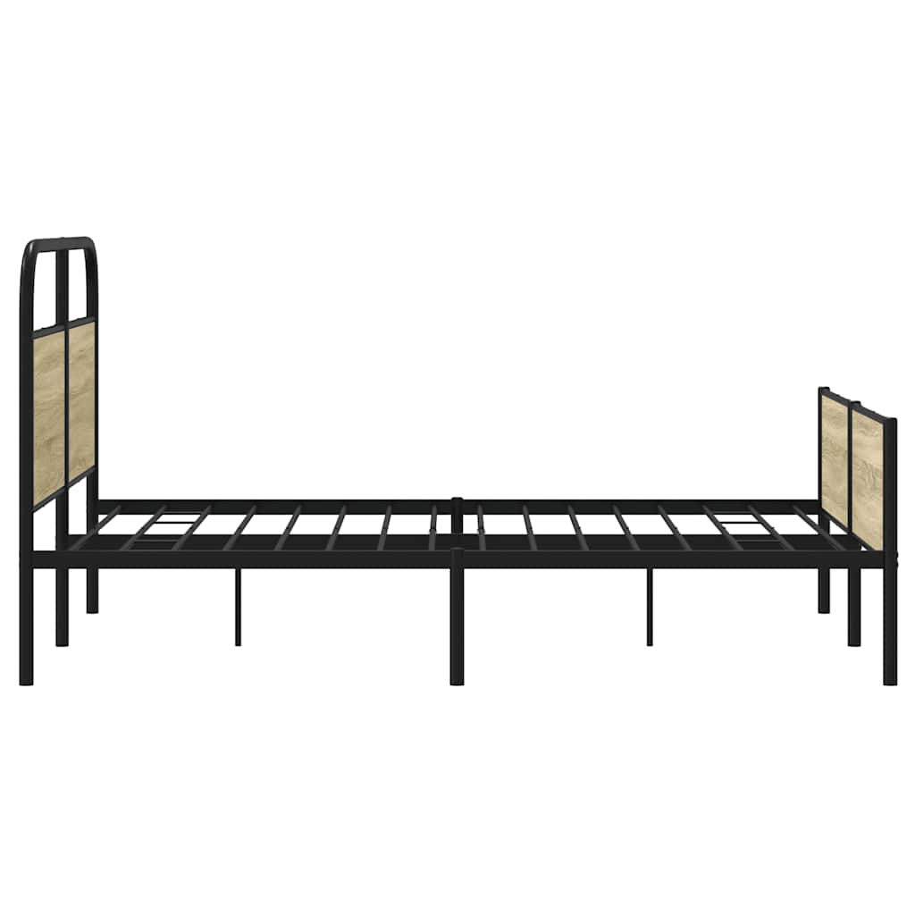Giroletto senza Materasso Rovere Sonoma 140x190cm in Truciolato | homemem39