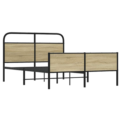 Giroletto senza Materasso Rovere Sonoma 140x200cm in Truciolato | homemem39