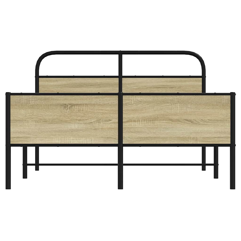 Giroletto senza Materasso Rovere Sonoma 140x200cm in Truciolato | homemem39