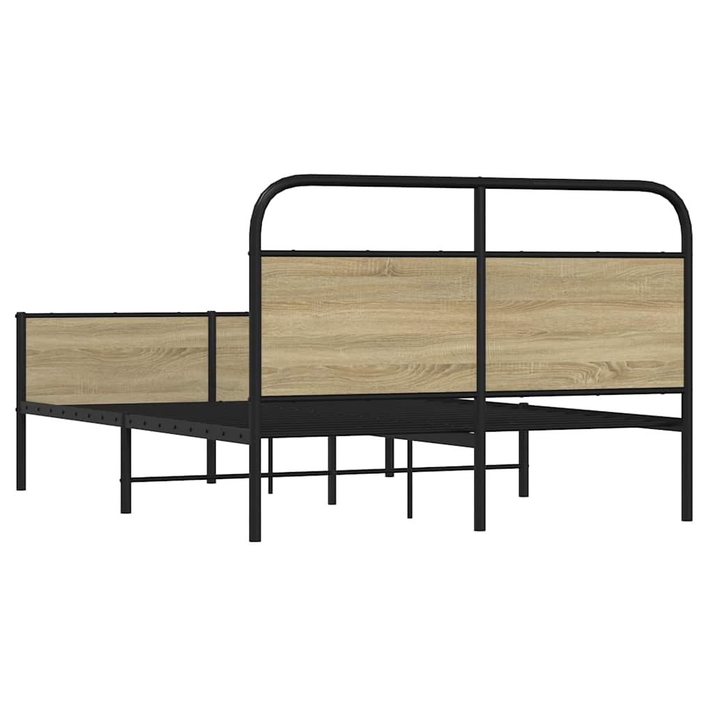 Giroletto senza Materasso Rovere Sonoma 140x200cm in Truciolato | homemem39