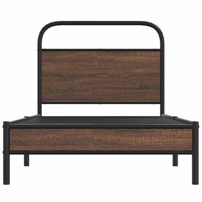 Giroletto senza Materasso Rovere Marrone 90x190cm in Truciolato | homemem39