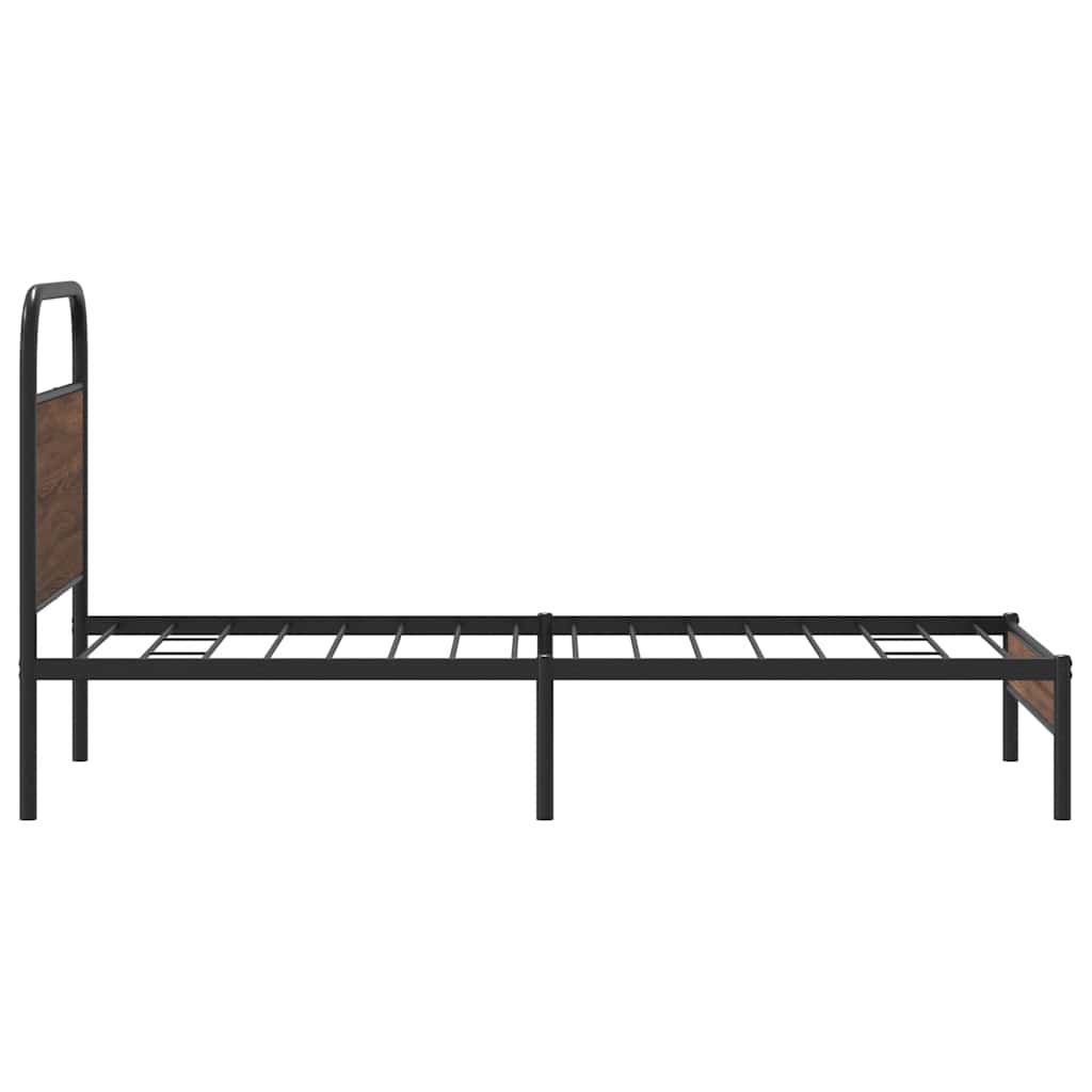 Giroletto senza Materasso Rovere Marrone 100x190 cm Truciolato | homemem39