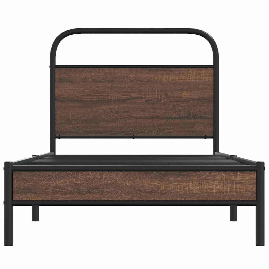 Giroletto senza Materasso Rovere Marrone 107x203 cm Truciolato | homemem39