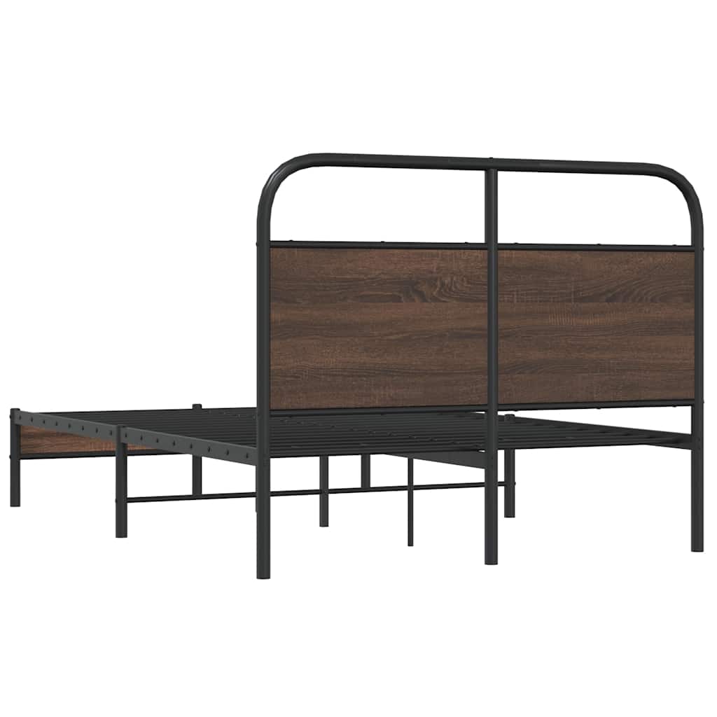 Giroletto senza Materasso Rovere Marrone 120x190 cm Truciolato | homemem39