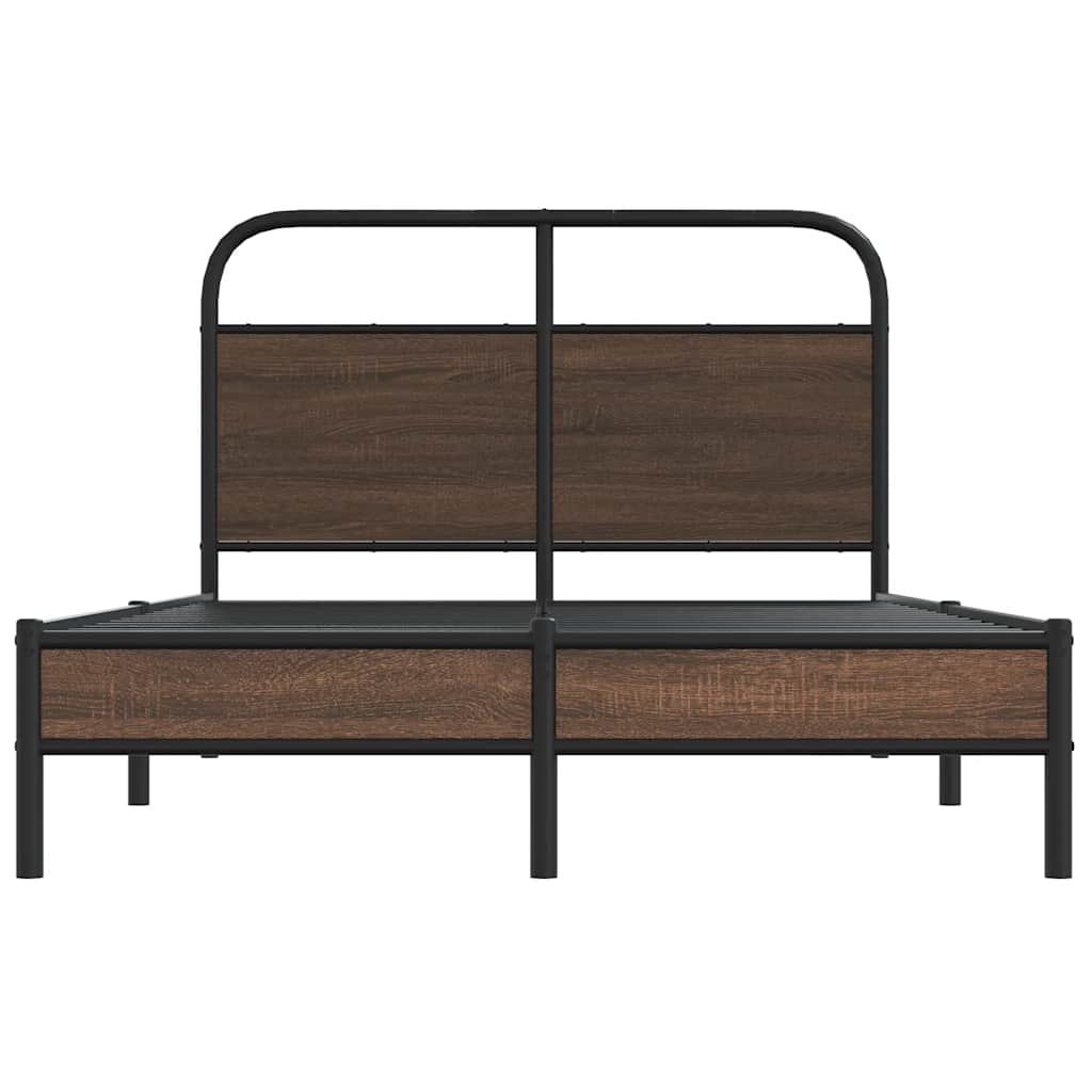 Giroletto senza Materasso Rovere Marrone 135x190 cm Truciolato | homemem39