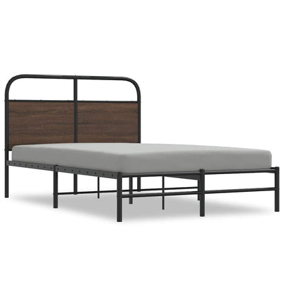 Giroletto senza Materasso Rovere Marrone 140x190 cm Truciolato | homemem39