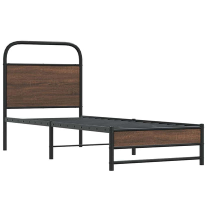 Giroletto senza Materasso Rovere Marrone 75x190cm in Truciolato | homemem39