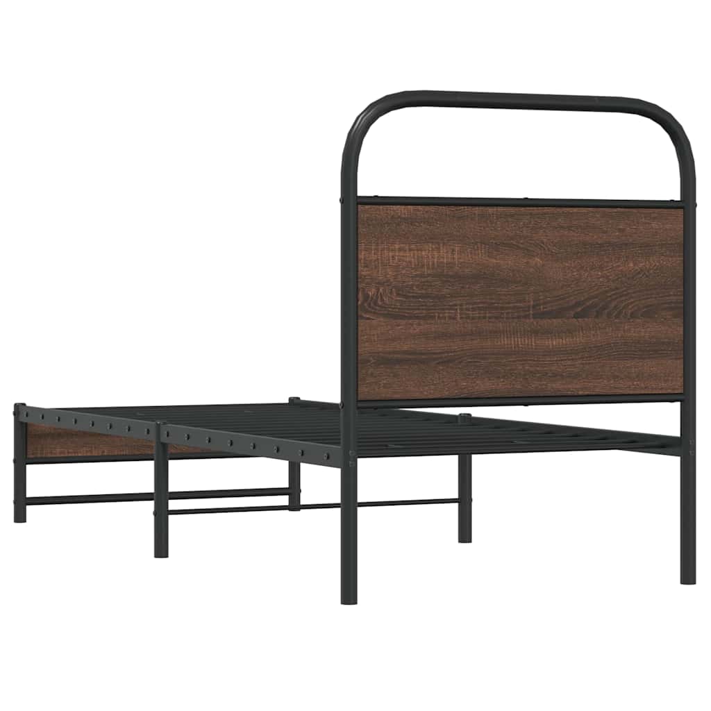 Giroletto senza Materasso Rovere Marrone 75x190cm in Truciolato | homemem39