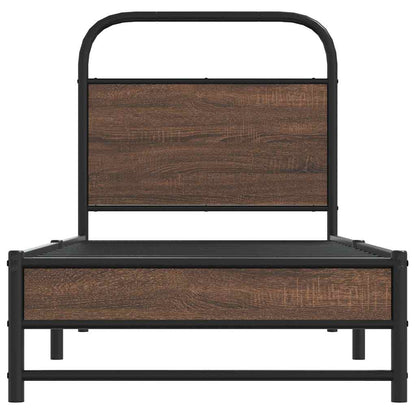 Giroletto senza Materasso Rovere Marrone 80x200cm in Truciolato | homemem39
