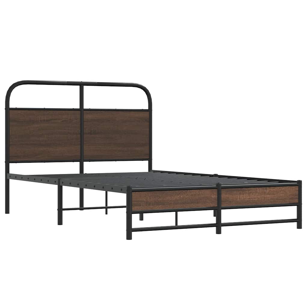 Giroletto senza Materasso Rovere Marrone 120x200 cm Truciolato | homemem39
