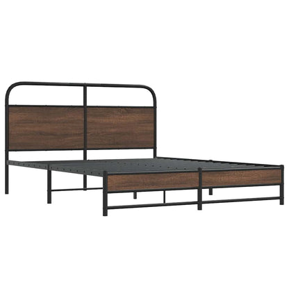 Giroletto senza Materasso Rovere Marrone 150x200 cm Truciolato | homemem39