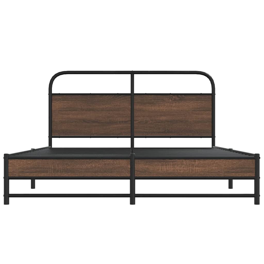 Giroletto senza Materasso Rovere Marrone 150x200 cm Truciolato | homemem39
