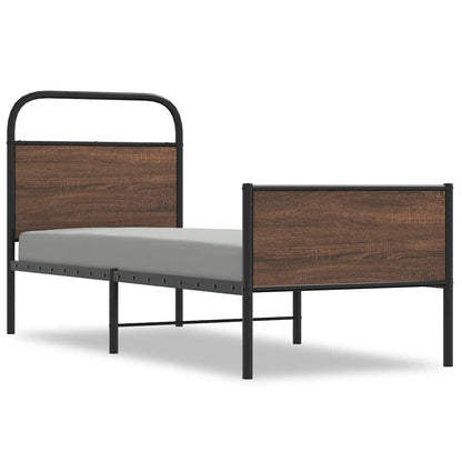Giroletto senza Materasso Rovere Marrone 80x200cm in Truciolato | homemem39