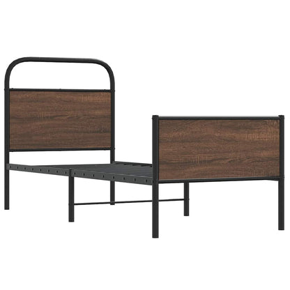 Giroletto senza Materasso Rovere Marrone 80x200cm in Truciolato | homemem39
