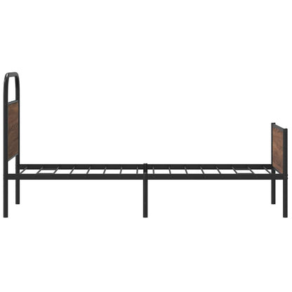 Giroletto senza Materasso Rovere Marrone 80x200cm in Truciolato | homemem39
