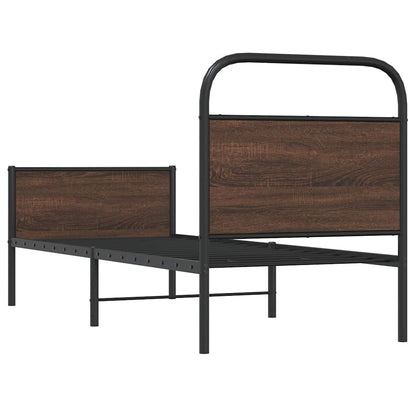 Giroletto senza Materasso Rovere Marrone 80x200cm in Truciolato | homemem39