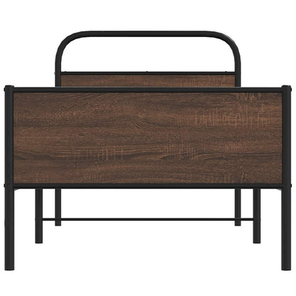 Giroletto senza Materasso Rovere Marrone 90x190cm in Truciolato | homemem39