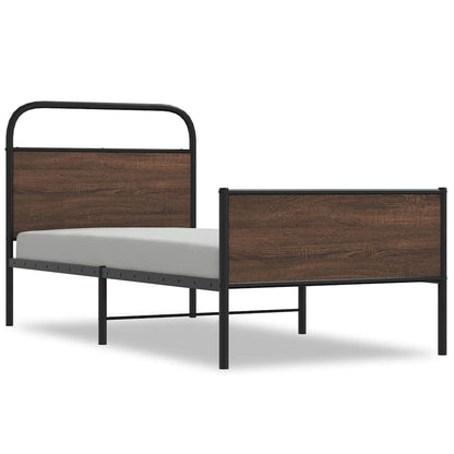 Giroletto senza Materasso Rovere Marrone 100x200 cm Truciolato | homemem39