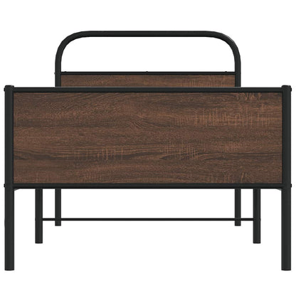 Giroletto senza Materasso Rovere Marrone 100x200 cm Truciolato | homemem39