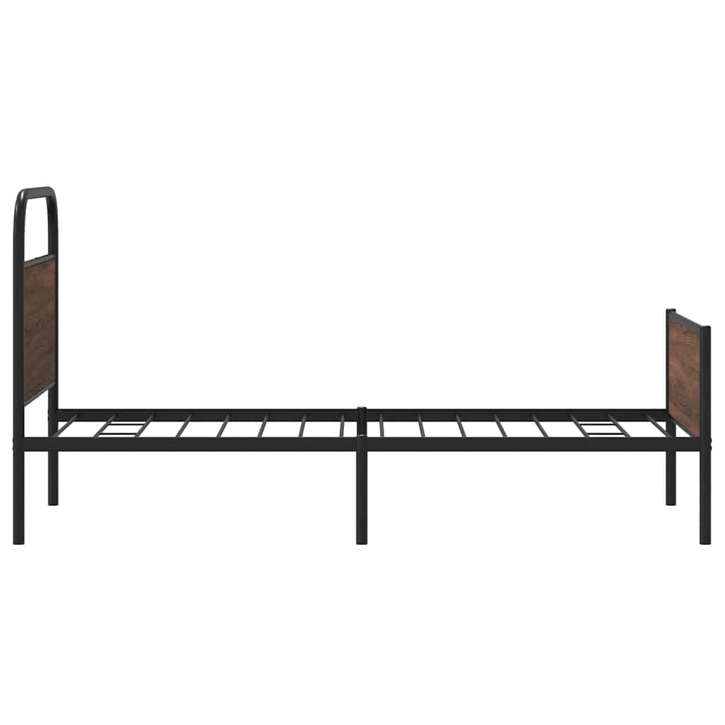 Giroletto senza Materasso Rovere Marrone 100x200 cm Truciolato | homemem39