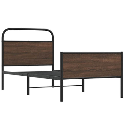 Giroletto senza Materasso Rovere Marrone 107x203 cm Truciolato | homemem39