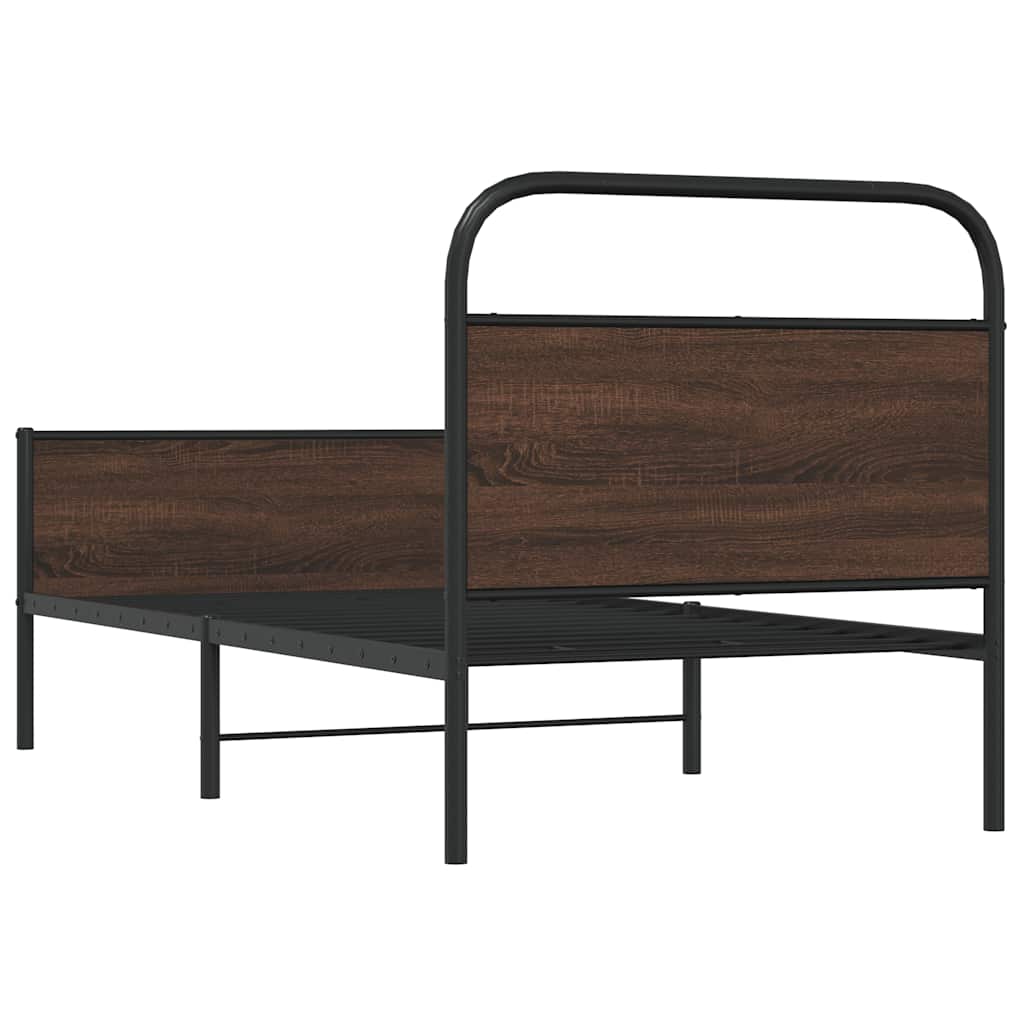 Giroletto senza Materasso Rovere Marrone 107x203 cm Truciolato | homemem39