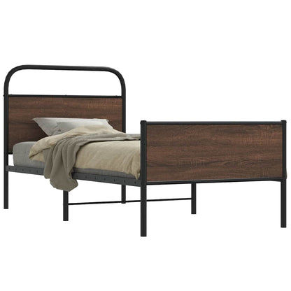Giroletto senza Materasso Rovere Marrone 107x203 cm Truciolato | homemem39