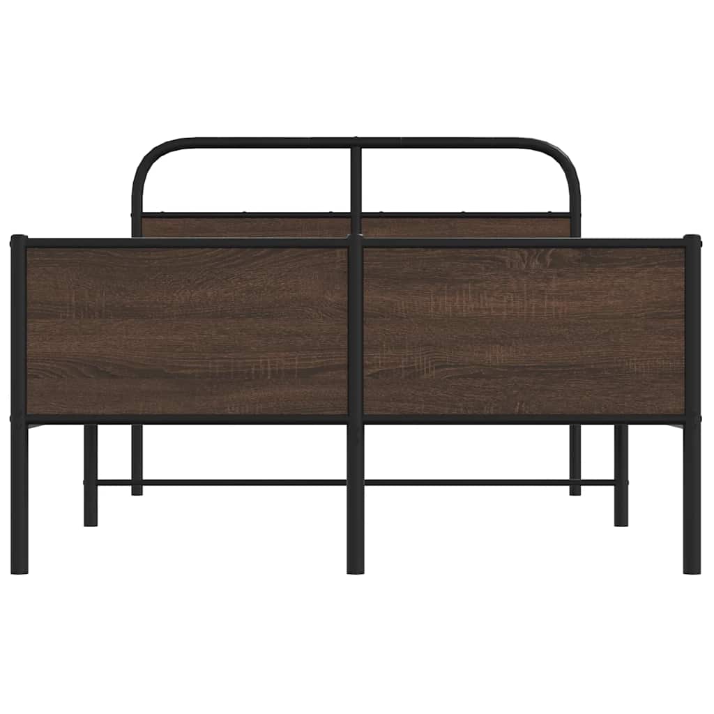Giroletto senza Materasso Rovere Marrone 120x190 cm Truciolato | homemem39