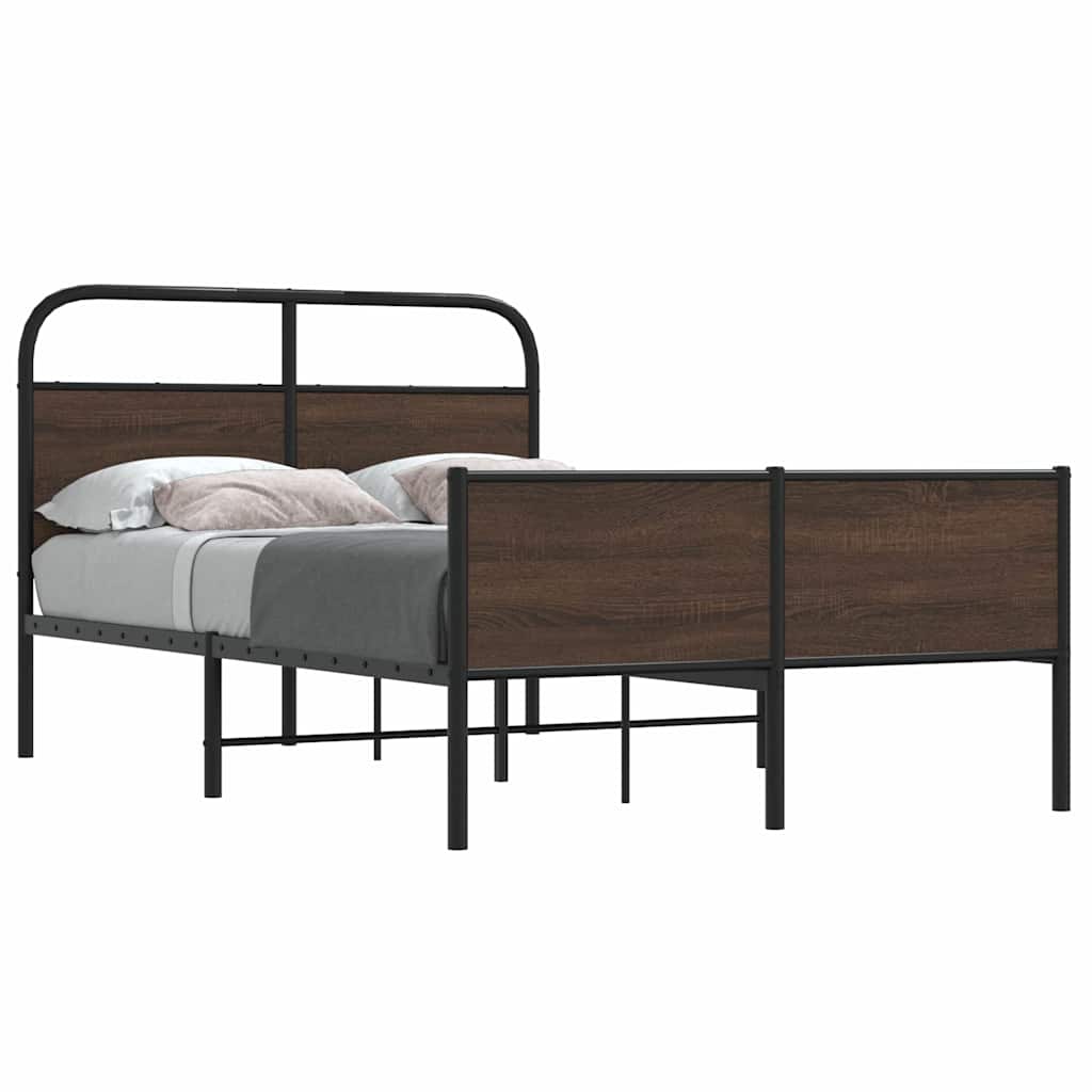 Giroletto senza Materasso Rovere Marrone 120x190 cm Truciolato | homemem39