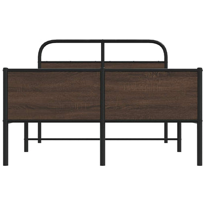 Giroletto senza Materasso Rovere Marrone 135x190 cm Truciolato | homemem39