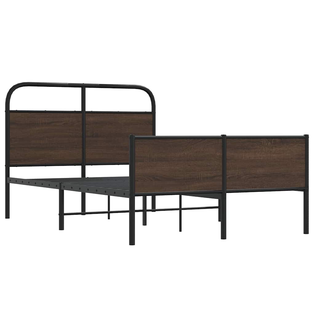 Giroletto senza Materasso Rovere Marrone 140x190 cm Truciolato | homemem39