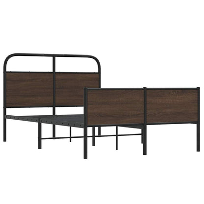 Giroletto senza Materasso Rovere Marrone 140x190 cm Truciolato | homemem39