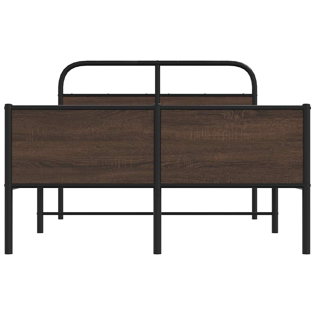 Giroletto senza Materasso Rovere Marrone 140x190 cm Truciolato | homemem39