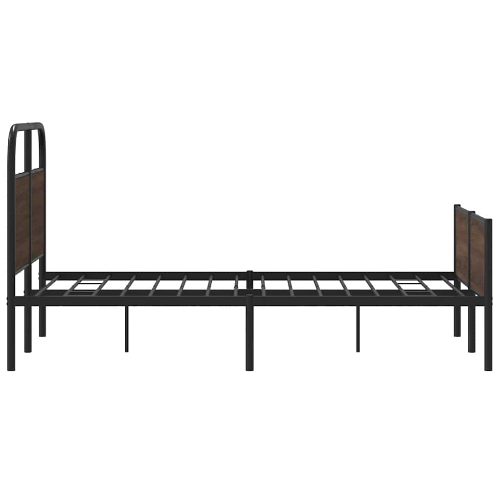 Giroletto senza Materasso Rovere Marrone 140x190 cm Truciolato | homemem39
