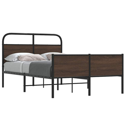 Giroletto senza Materasso Rovere Marrone 140x190 cm Truciolato | homemem39